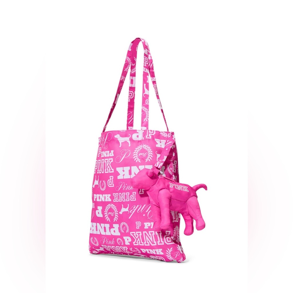 PINK Packable Tote Bag - Picture 2 of 5